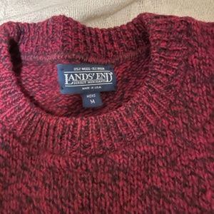 Lands End Medium black/red sweater